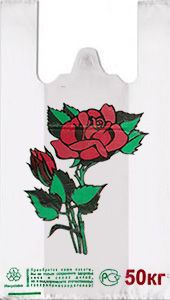 Полиэтиленовый пакет Роза 29+15х55х30 50/1000 в Саратове - купить оптом от производителя ПК Котово Полимер